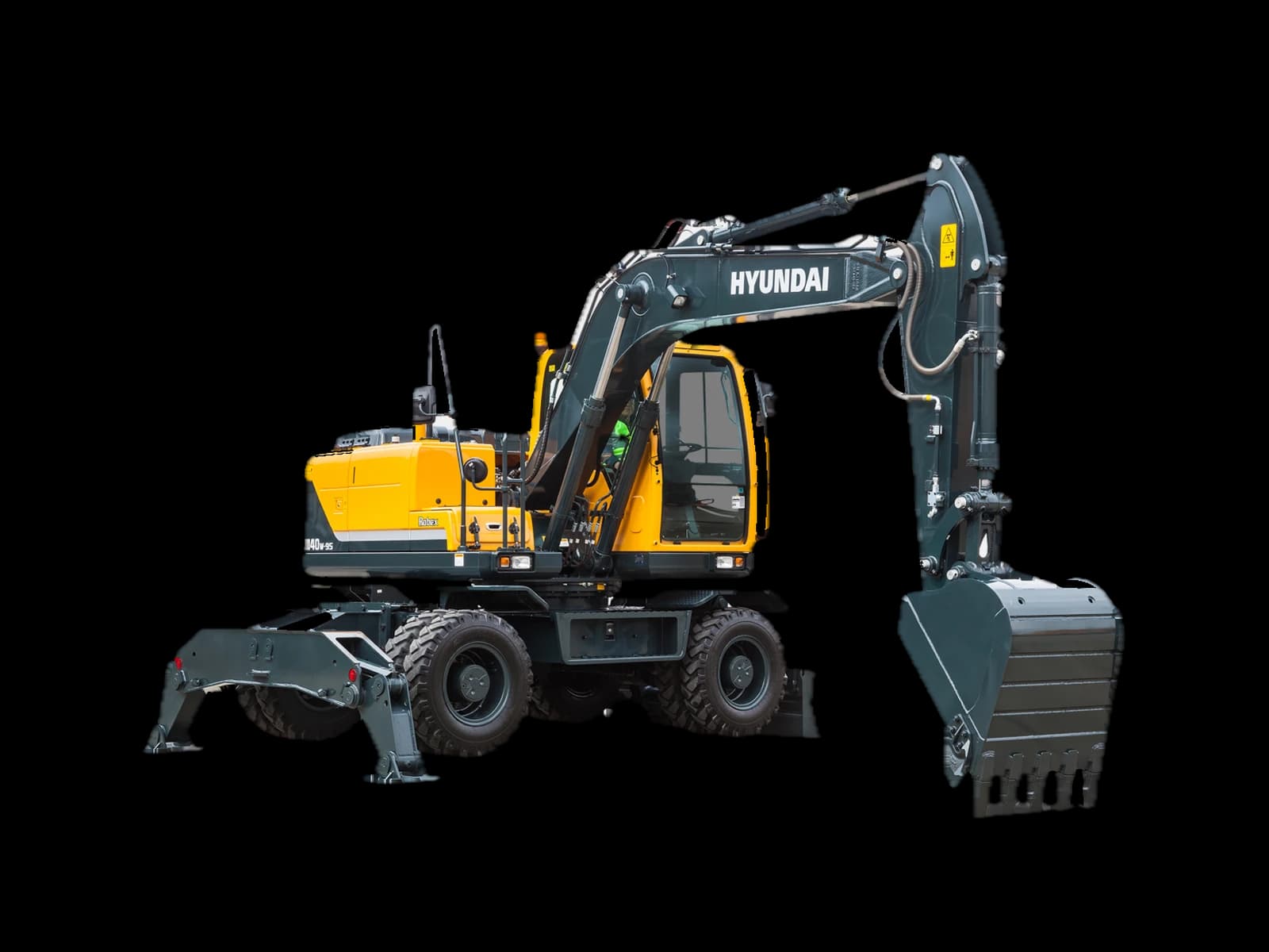 Hyundai Robex 140W-9S, gʻildirakli ekskavator