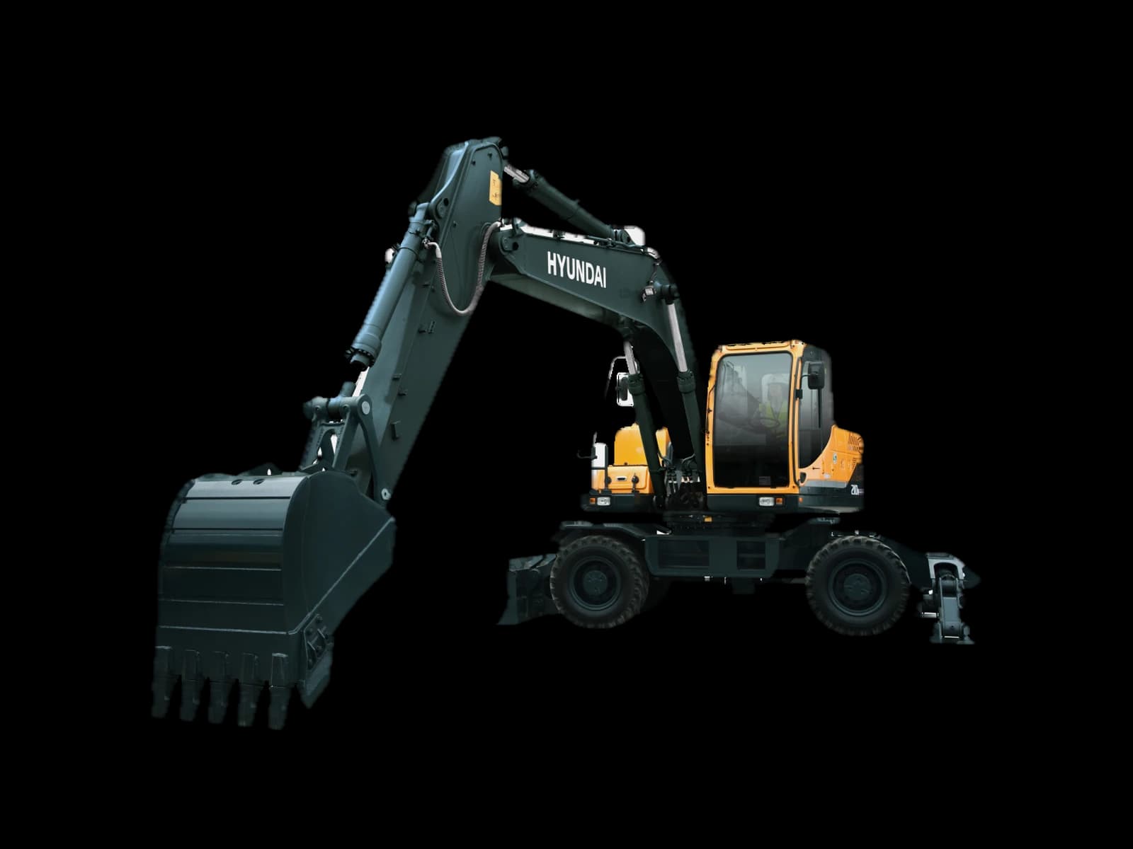 Hyundai Robex 210W-9S, gʻildirakli ekskavator